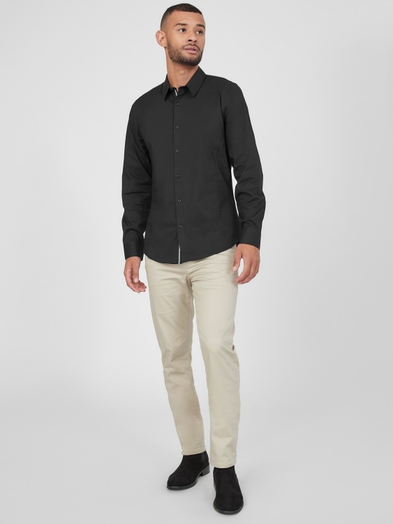 Riza Guess Jet Black Damon Poplin