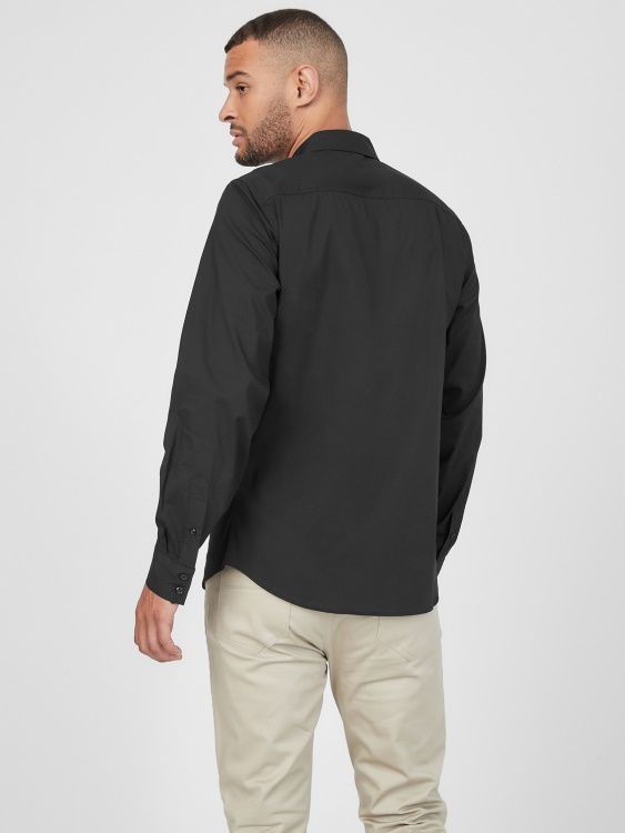 Riza Guess Jet Black Damon Poplin