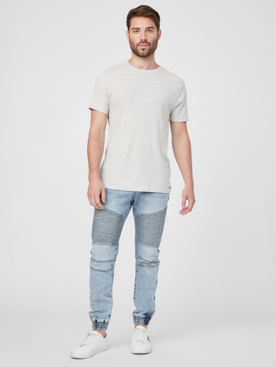 Guess Acid Wash Remi Moto Jean Joggers