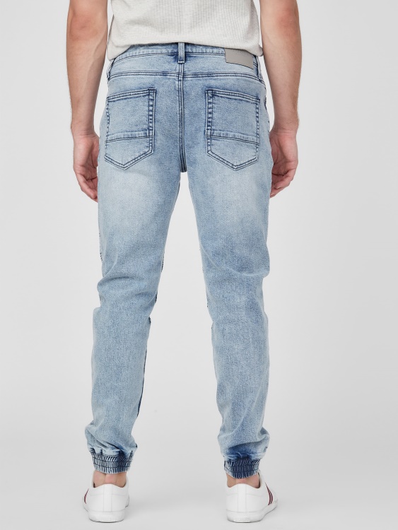 Guess Acid Wash Remi Moto Jean Joggers