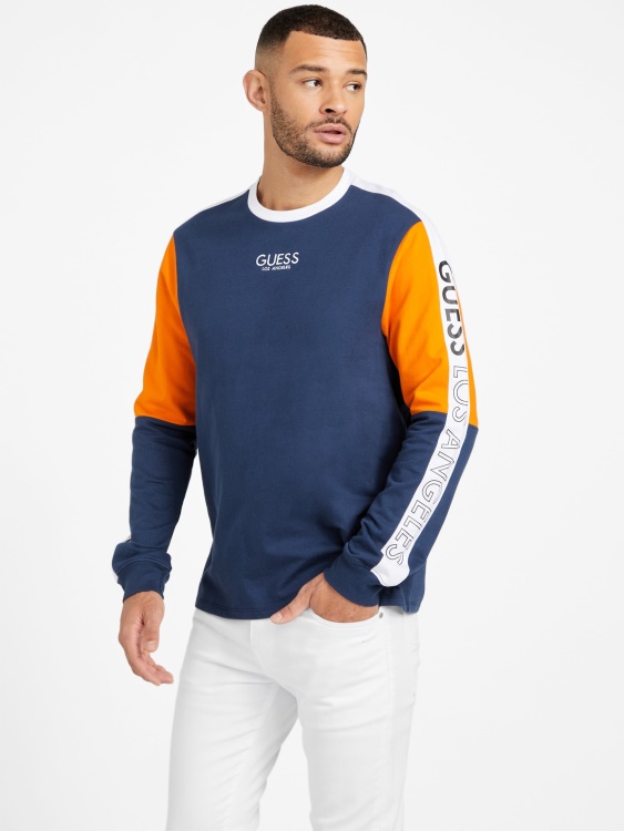 костюм Guess Eco Kane Color-block Silk Blue Multi