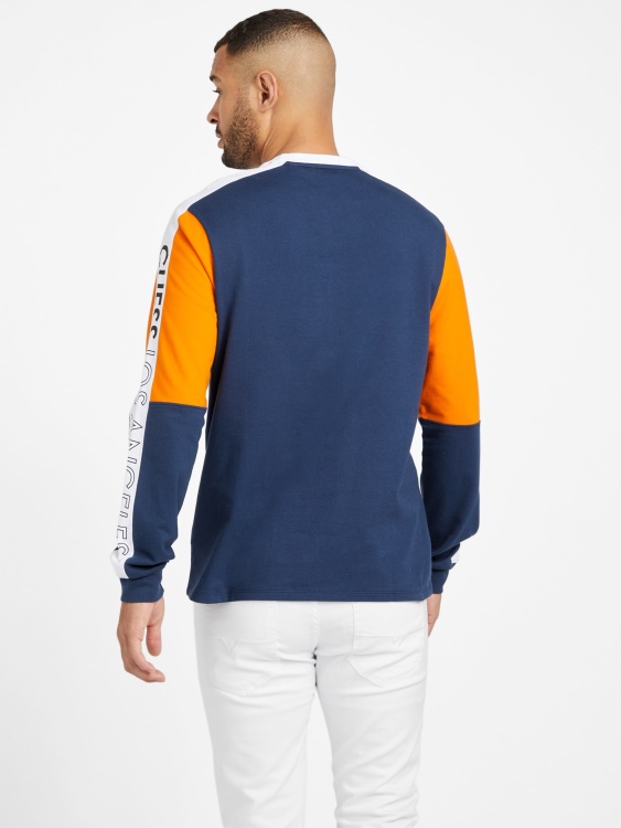 костюм Guess Eco Kane Color-block Silk Blue Multi