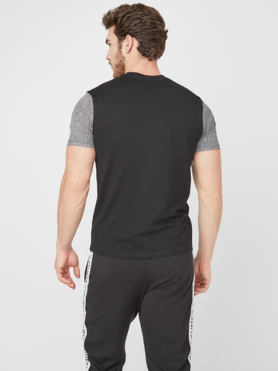 Guess Martyn Color-block Tee Jet Black Multi