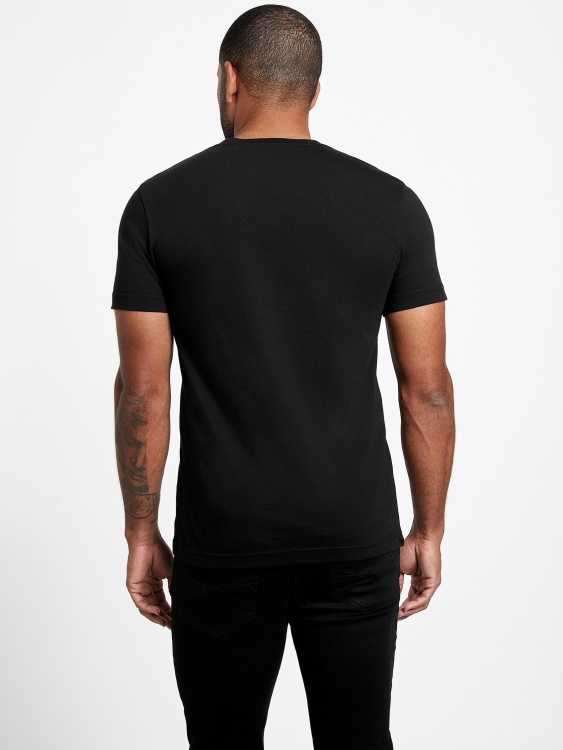 Guess Nivellen лого Tee джет черно