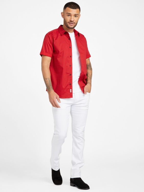 риза Gower Geo Printed Guess Varsity Red