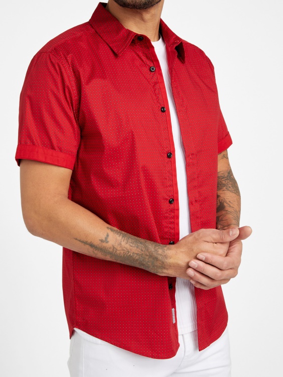риза Gower Geo Printed Guess Varsity Red
