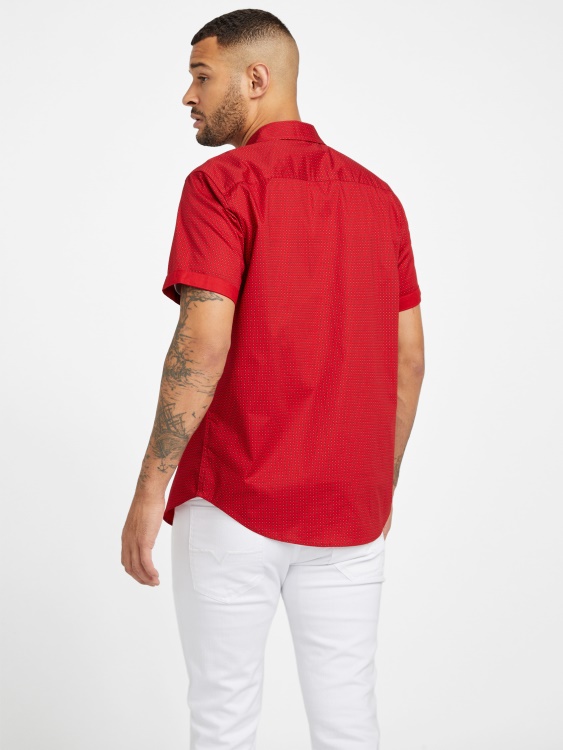 риза Gower Geo Printed Guess Varsity Red