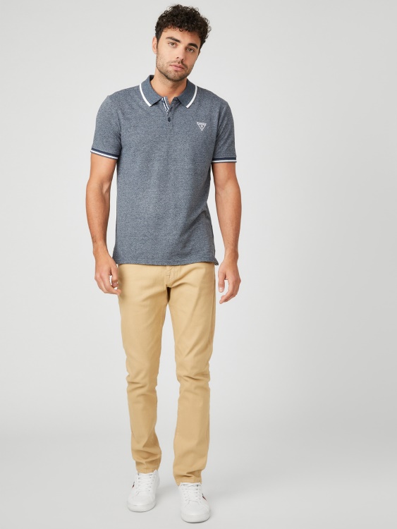 Guess Richie Polo Silk Blue Multi