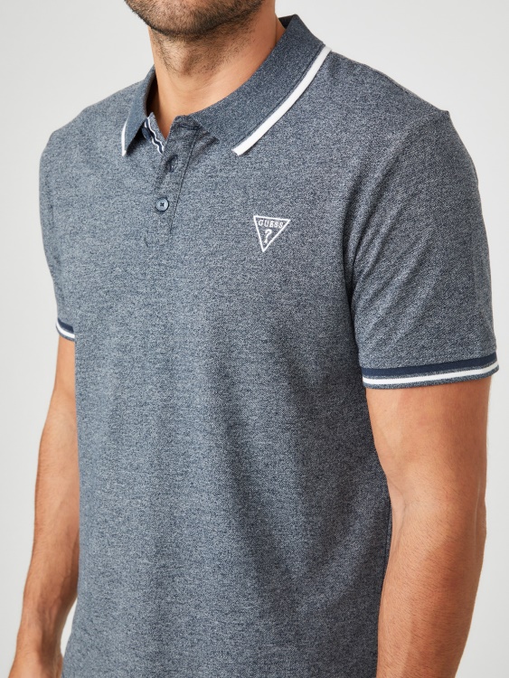Guess Richie Polo Silk Blue Multi