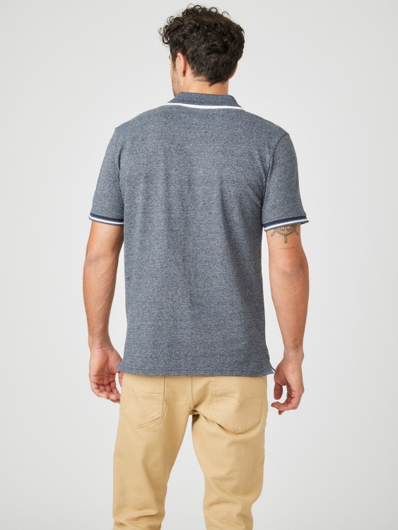Guess Richie Polo Silk Blue Multi