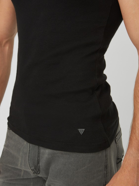 Guess Jet Black Bradford Rib Tank
