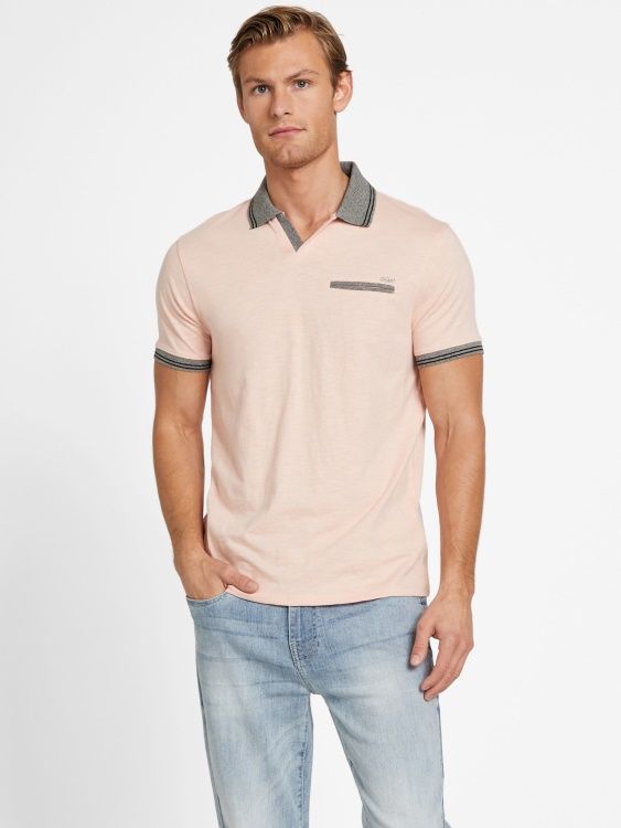 Denver Johnny Pocket Polo Vapor Rose Guess