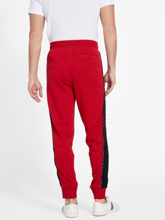Guess Varsity Red Eco Marcell Logo Joggers