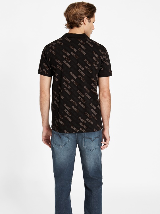 Bronton Logo Polo Guess Jet Black