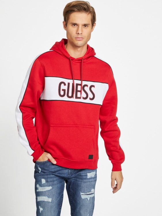 Iben Hoodie Guess Varsity червено