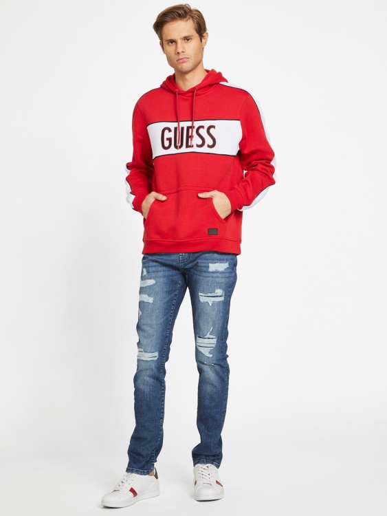 Iben Hoodie Guess Varsity червено