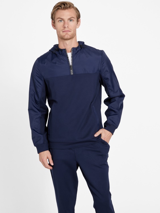 Takoda Hoodie Guess черно синьо