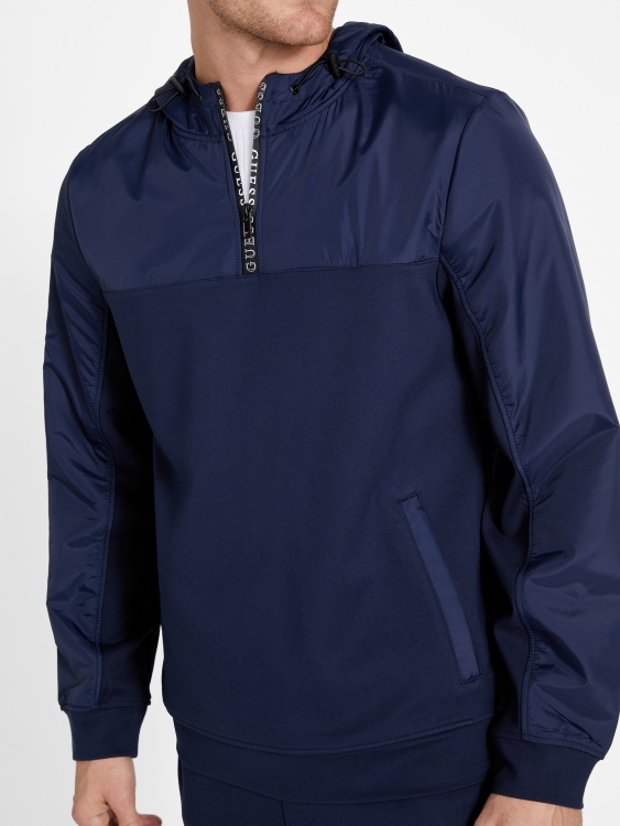 Takoda Hoodie Guess черно синьо