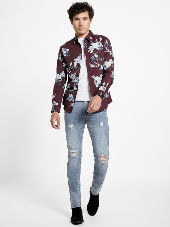 риза на цветя Marmont Red Guess Nate