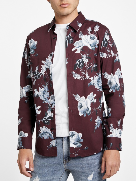 риза на цветя Marmont Red Guess Nate