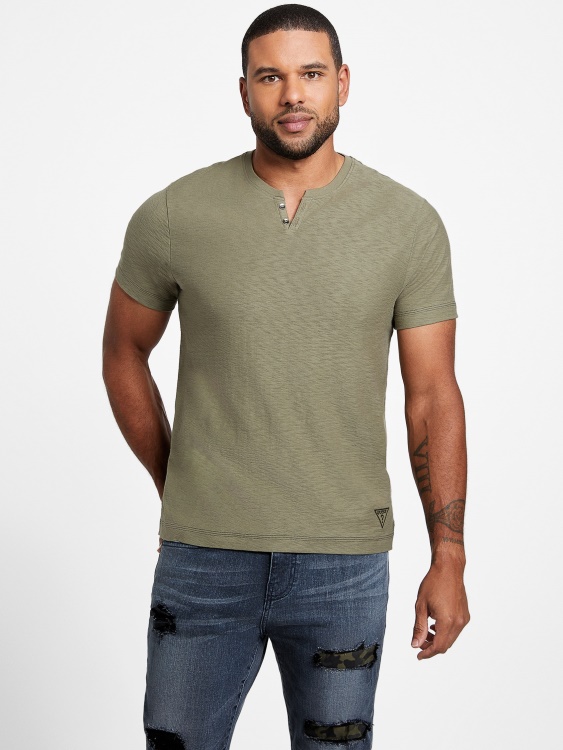 D824 Eco Ricky Split Tee Guess
