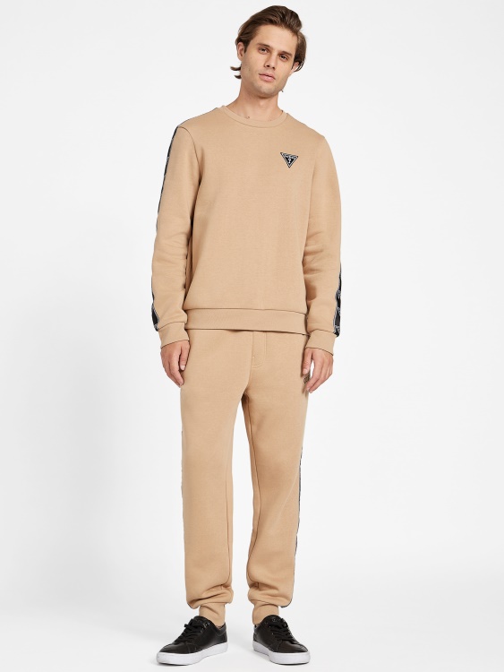 пуловер с кръгло деколте с лого на Dover