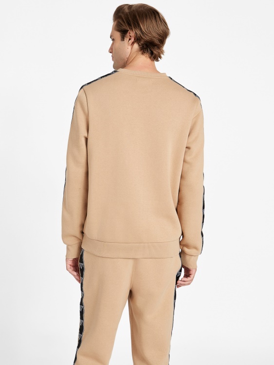 пуловер с кръгло деколте с лого на Dover