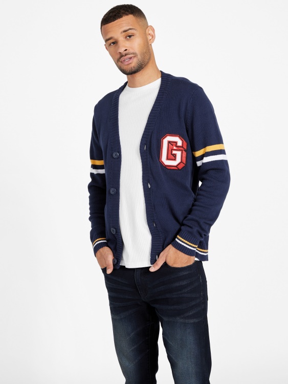 уни жилетка почернено синьо Guess