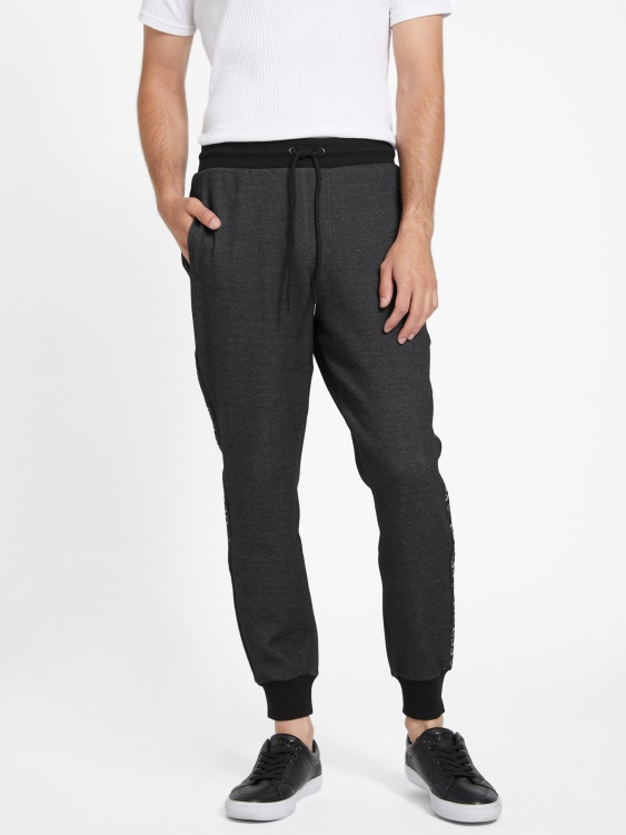 черен оксид Andrew Marled Logo Joggers Guess
