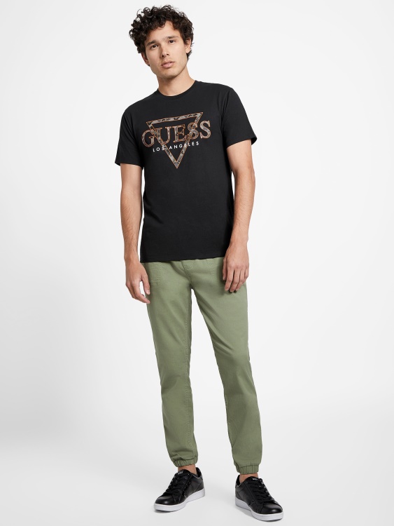 еко тениска с лого Rinker Jet Black Guess