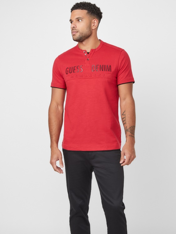Edgar Henley Tee Guess Varsity Red