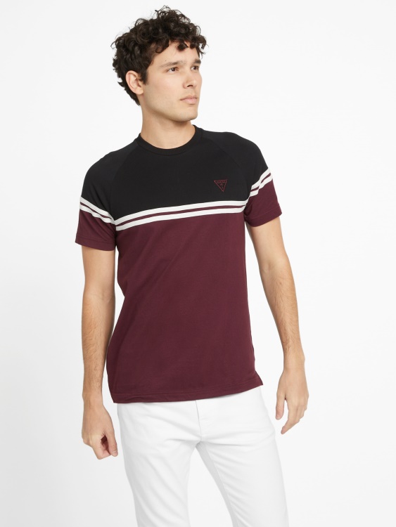 тениска Guess Eco Kido Color-block Marmont Red