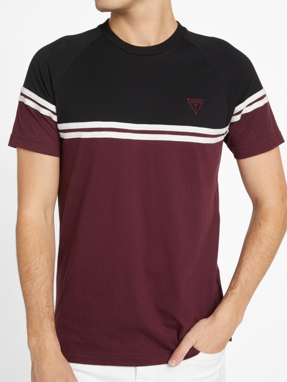 тениска Guess Eco Kido Color-block Marmont Red