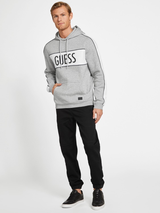 Guess Iben Hoodie светло меланжово сиво