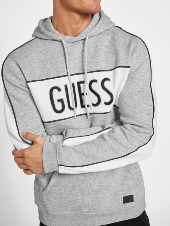Guess Iben Hoodie светло меланжово сиво