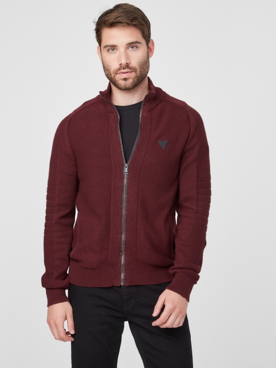 пуловер Chet Mock Neck Guess Marmont Red