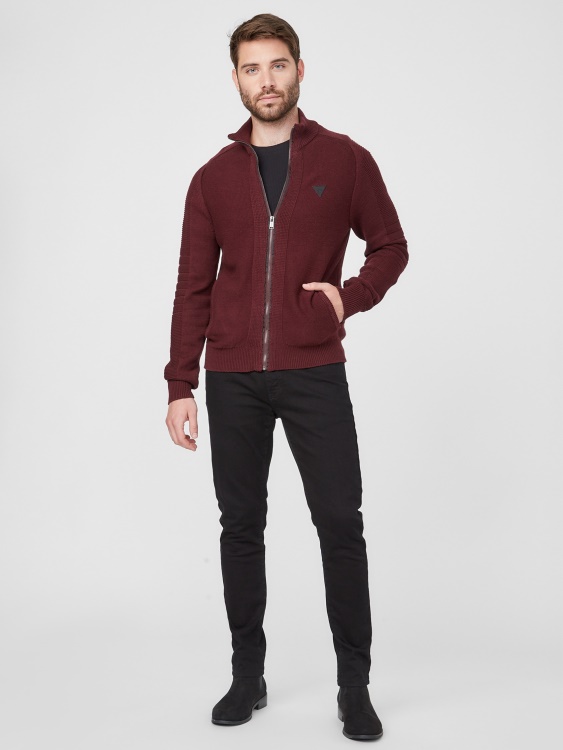 пуловер Chet Mock Neck Guess Marmont Red