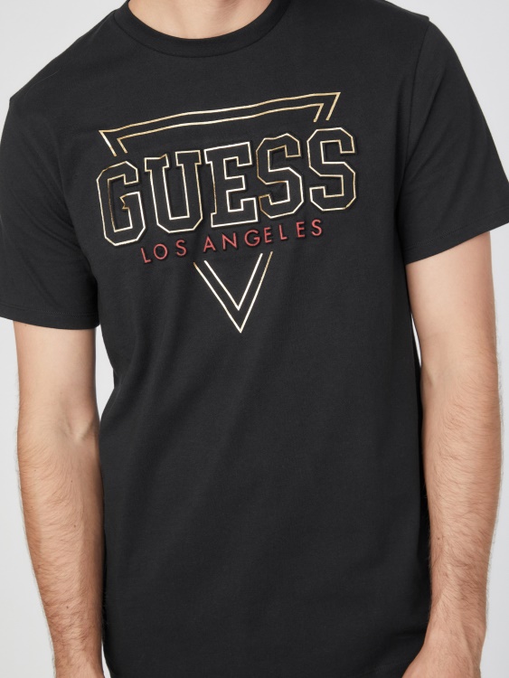 черна тениска Guess Eco Lin Logo