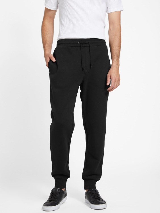 Guess Jet Black Eco Harvey Logo Joggers
