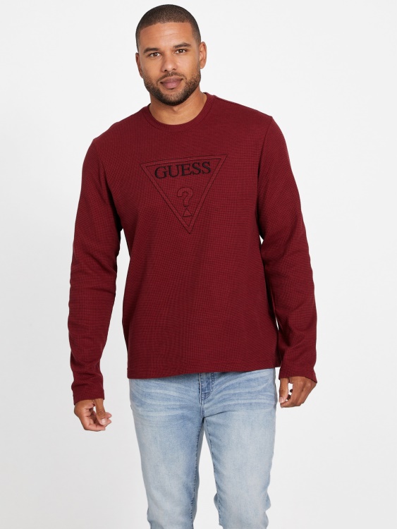 Tomas Crewneck Red Noir Guess