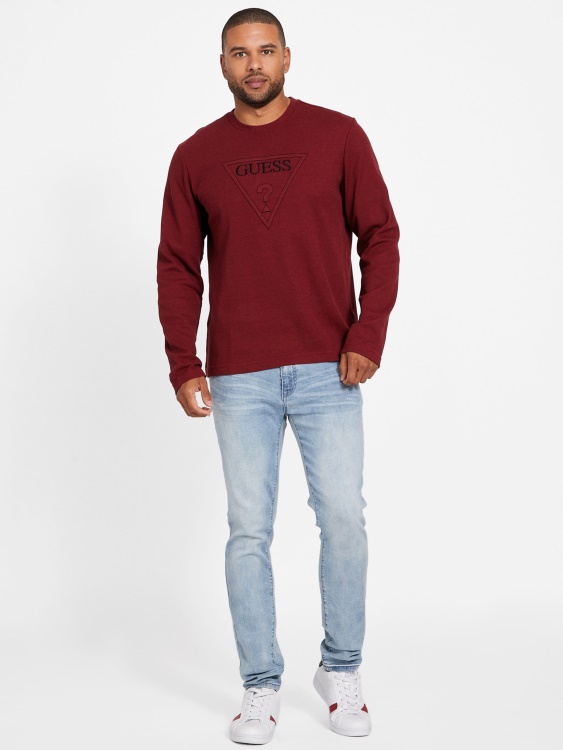Tomas Crewneck Red Noir Guess