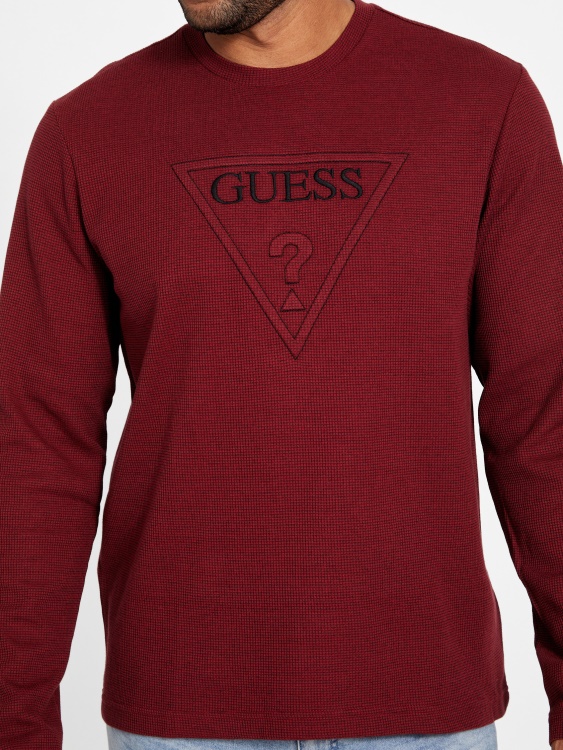 Tomas Crewneck Red Noir Guess