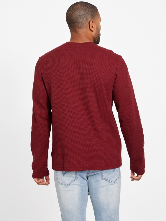 Tomas Crewneck Red Noir Guess