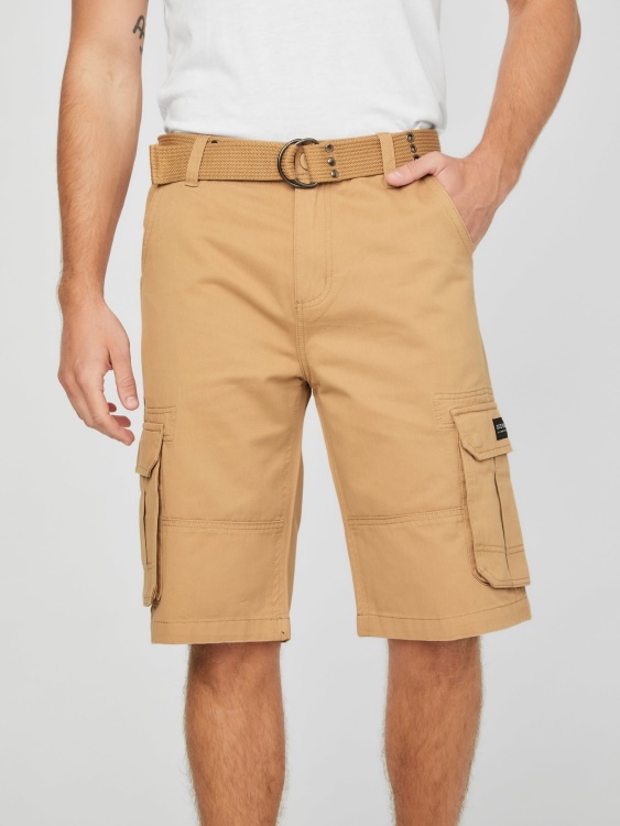Карго къси панталони Guess Lucky Beige