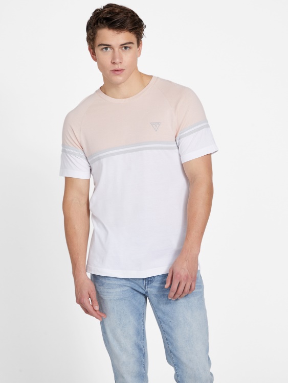 Eco Kido Color-block Tee Vapor Rose Guess