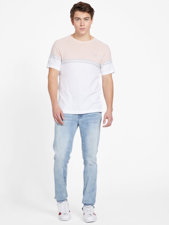 Eco Kido Color-block Tee Vapor Rose Guess