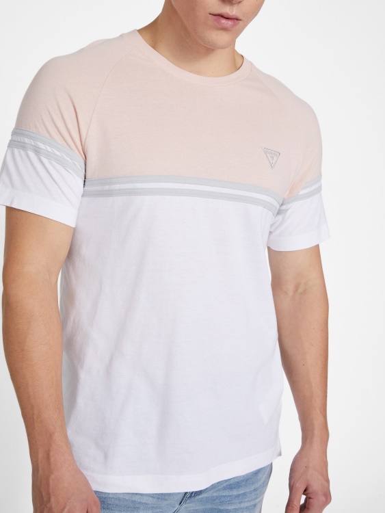 Eco Kido Color-block Tee Vapor Rose Guess