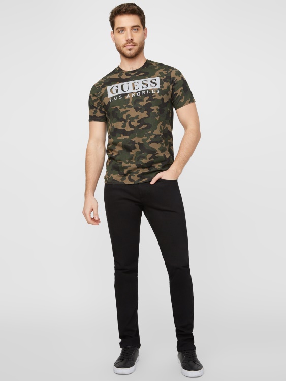 Greg Camo отразяваща тениска Guess камуфлаж