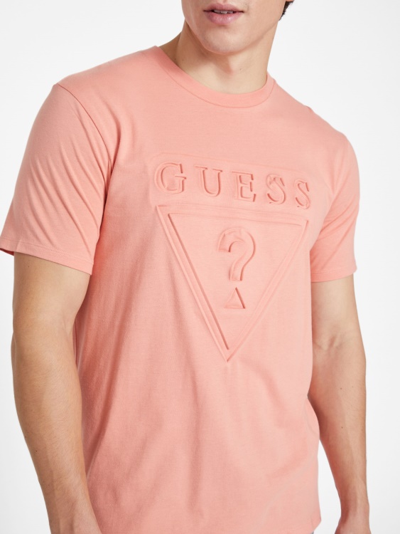 тениска с кръгло деколте с лого на слънчеви цветя Guess