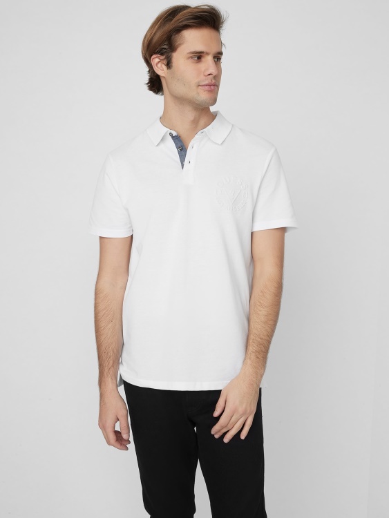чисто бяло Guess Keith Polo